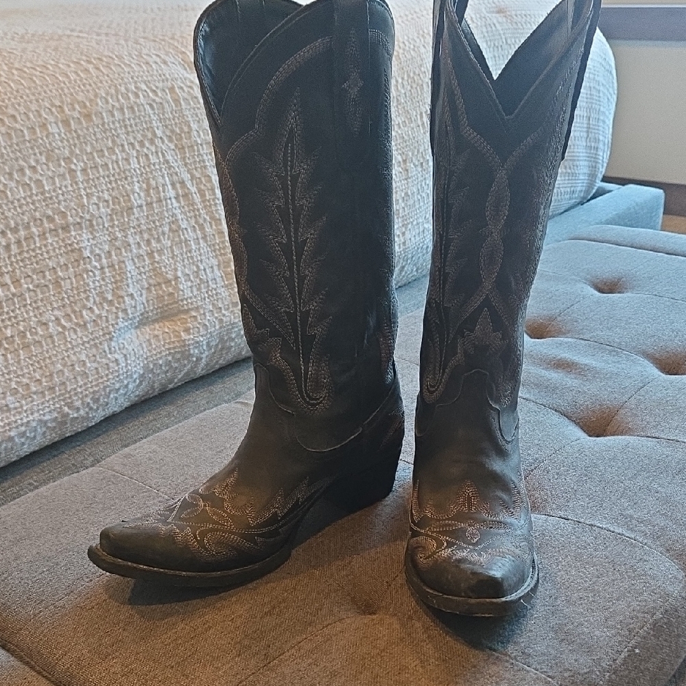 Lane Women's Black Western Boots